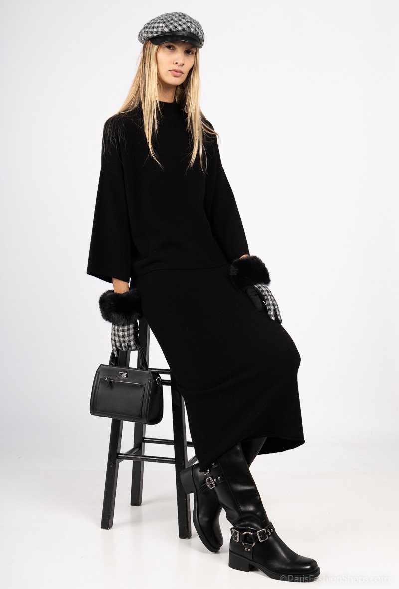 Veste croisée à boutons dorés