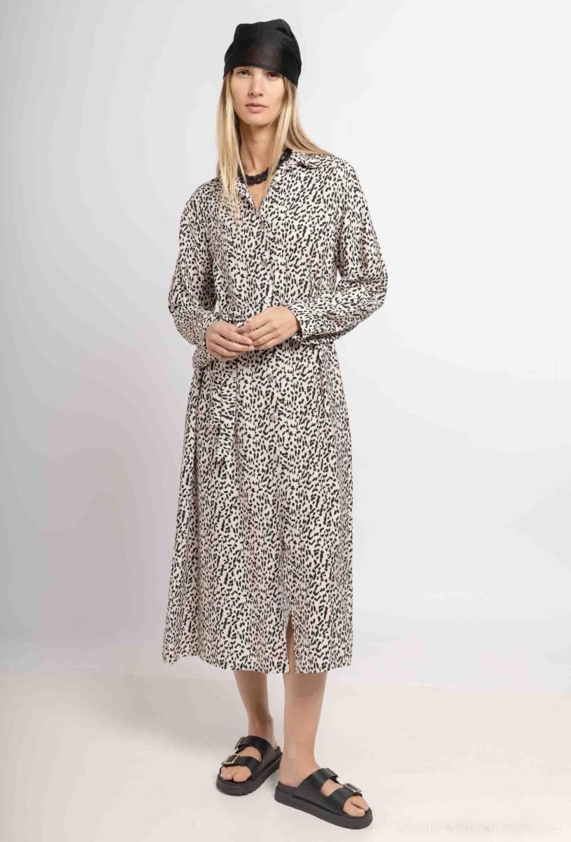 ROBE LONGUE CEINTURÉE