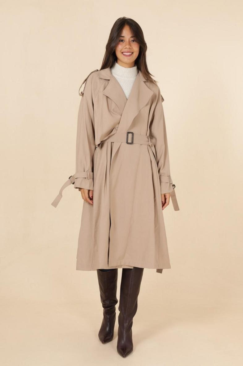 Trench-coat oversize