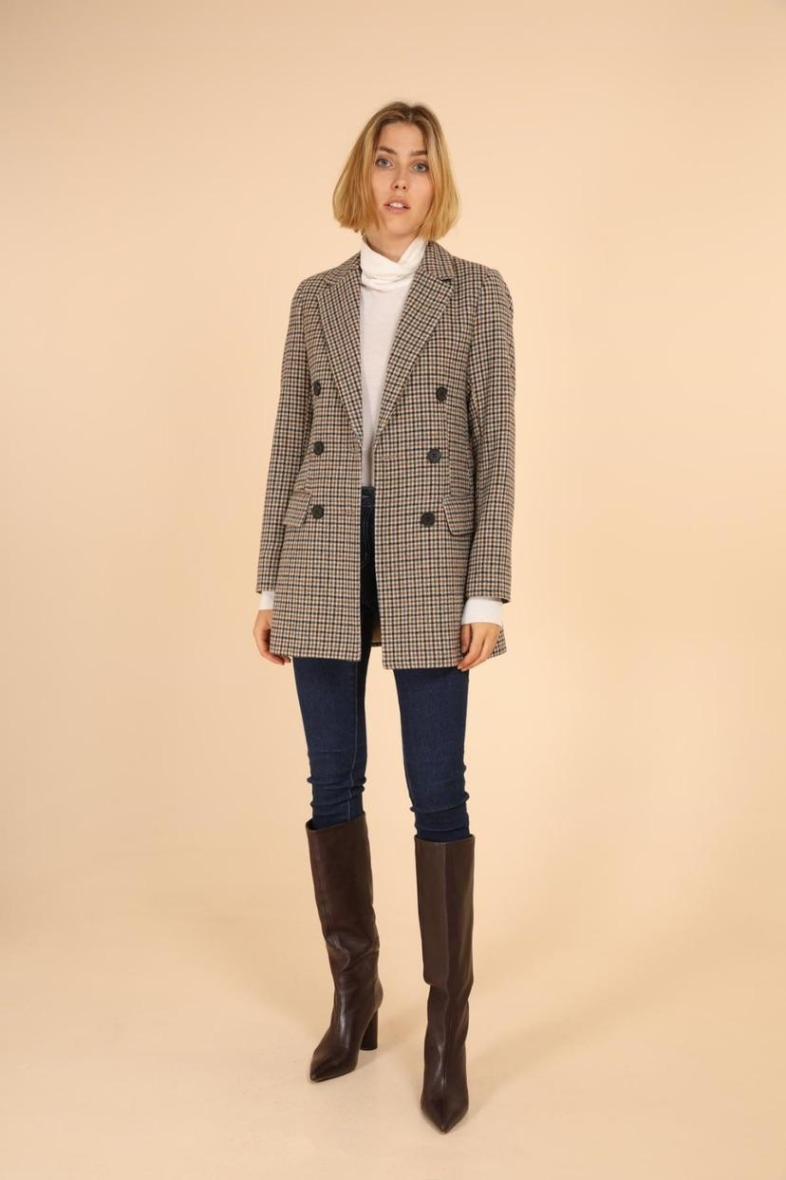 Veste à carreaux
