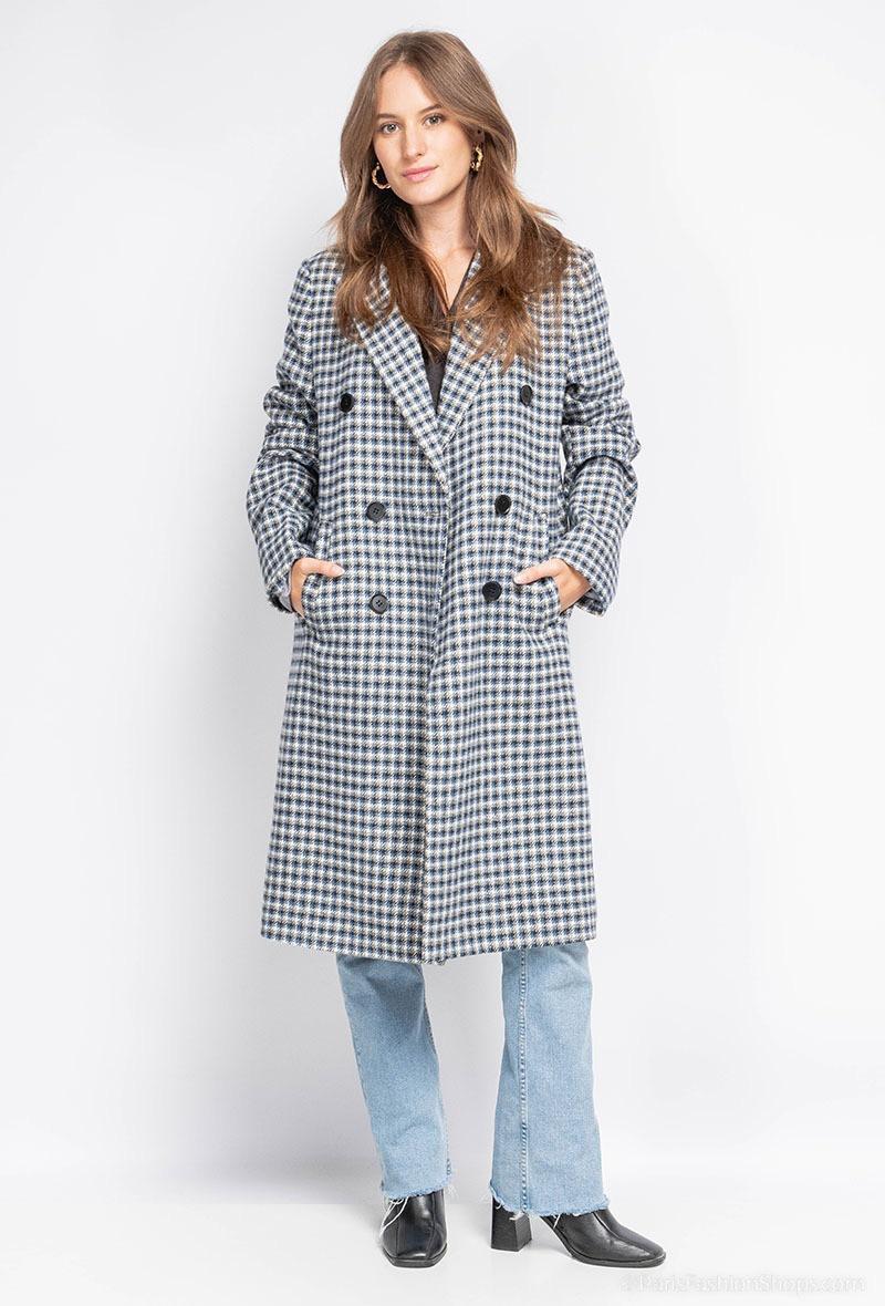 Manteau à carreaux