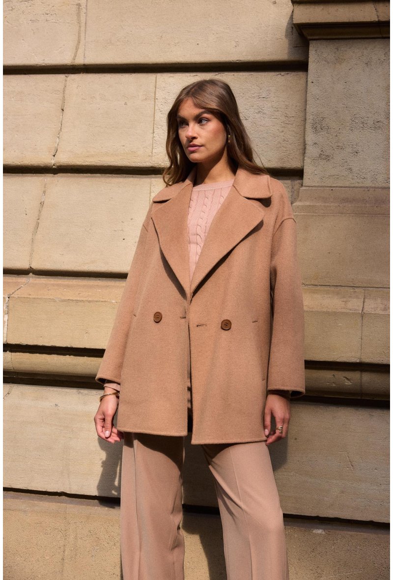Manteau en laine court