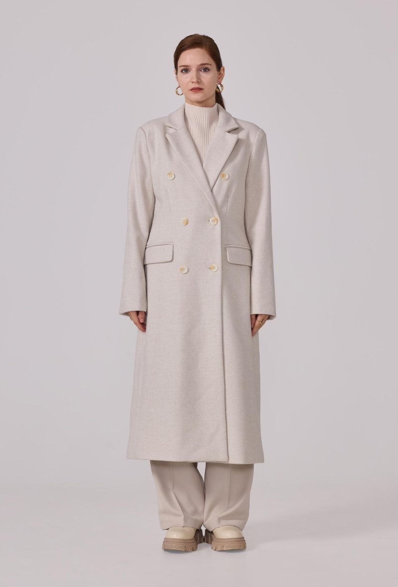 Manteau structuré droit