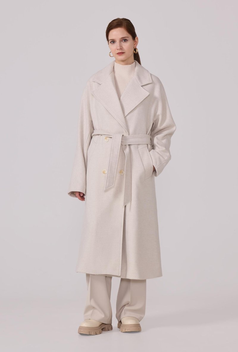 Manteau structuré avec ceinture