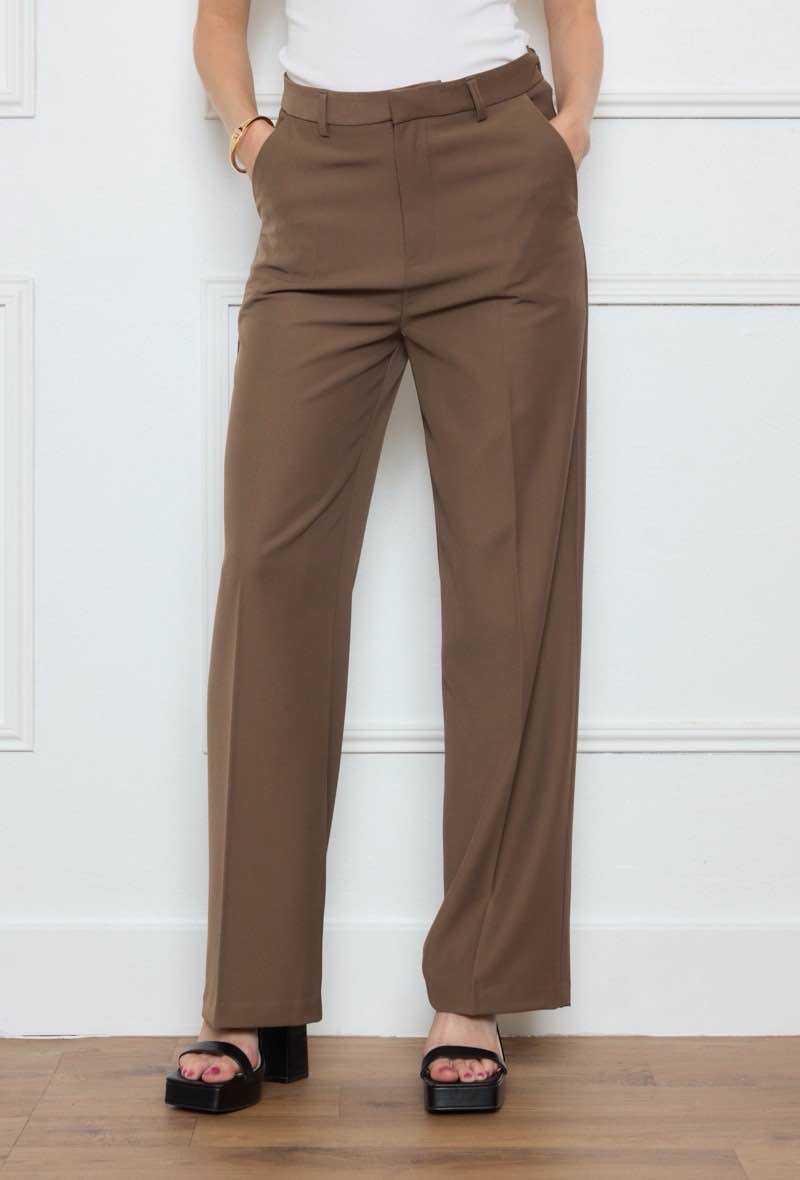 Pantalon droit à pinces