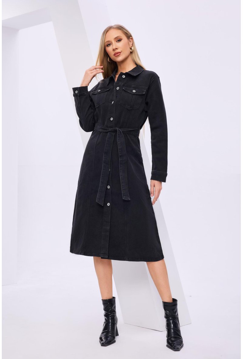 Robe- Veste longue en jean