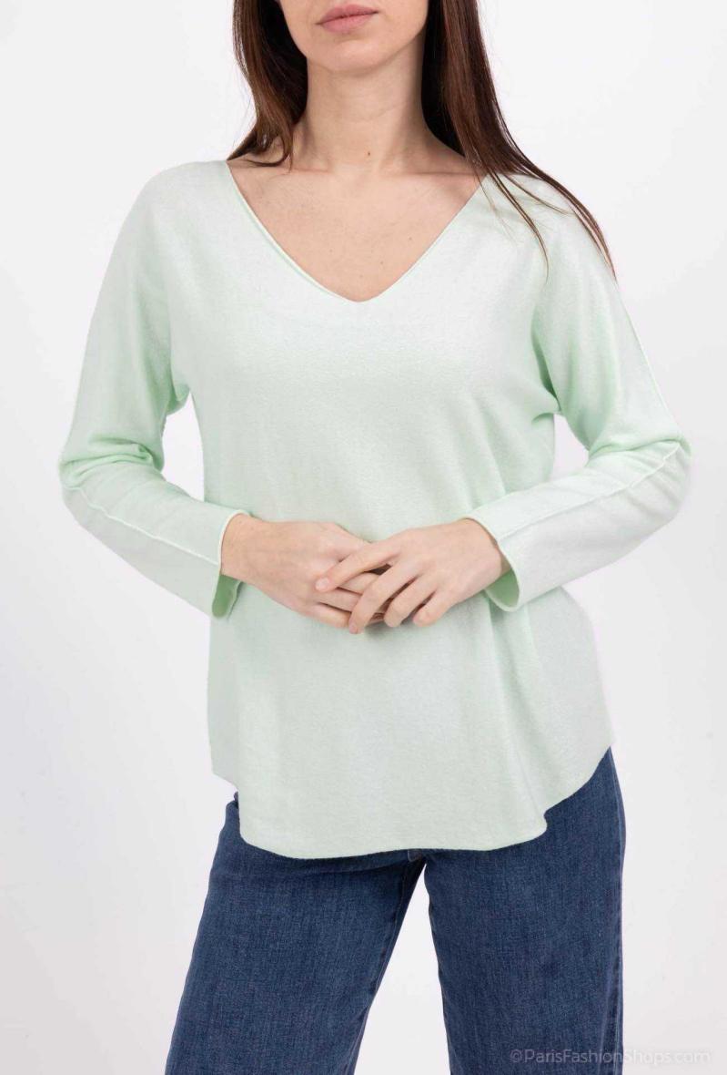 Pull Col V basique