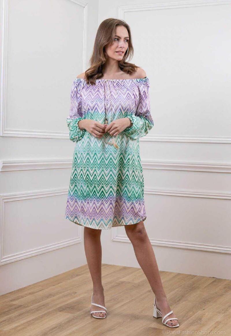 Robe zigzag varié