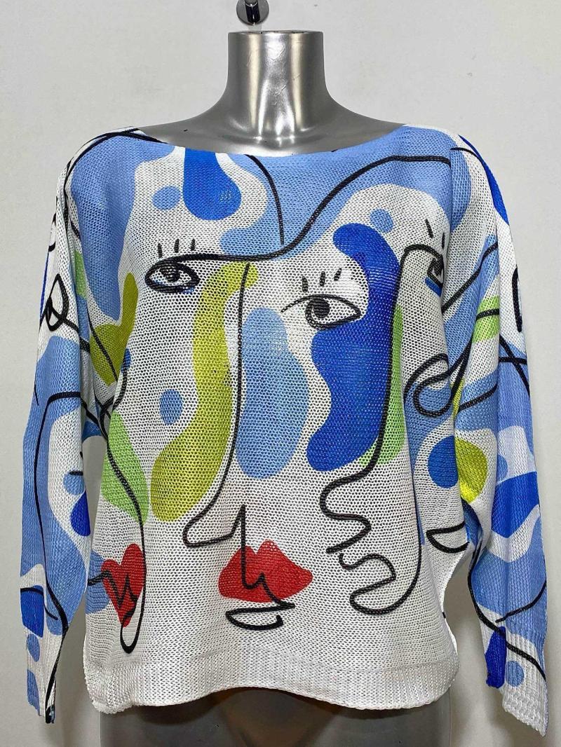 Pull à imprimé