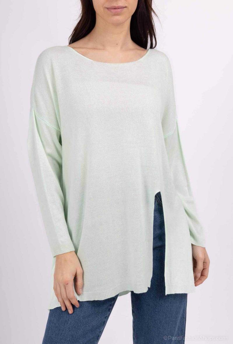 Pull avec fente