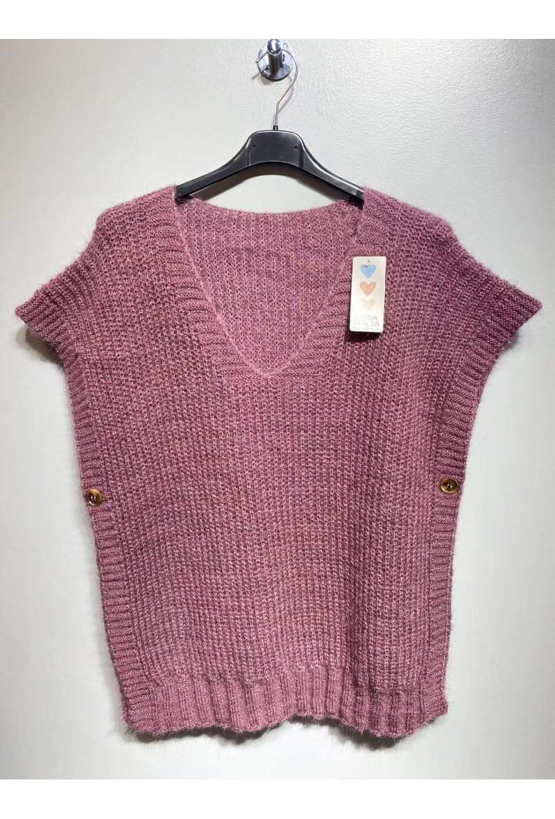 GILET AVEC PETIT POILE SANS MANCHE